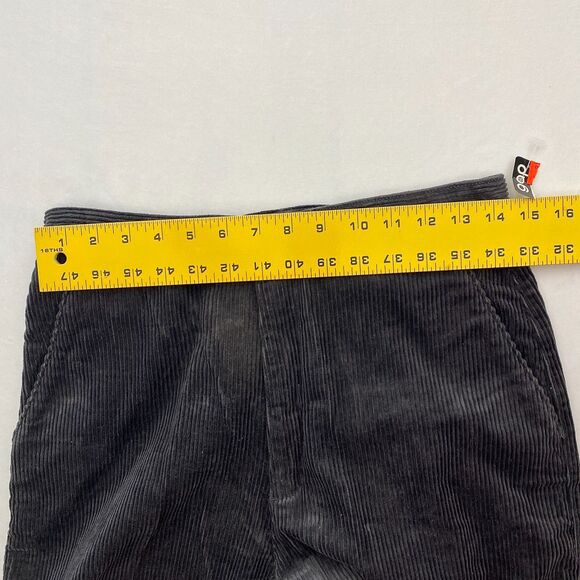 VTG Gap Corduroy Pants Gray Cotton Blend High Rise 80s Womens 13/14 - Picture 7 of 11